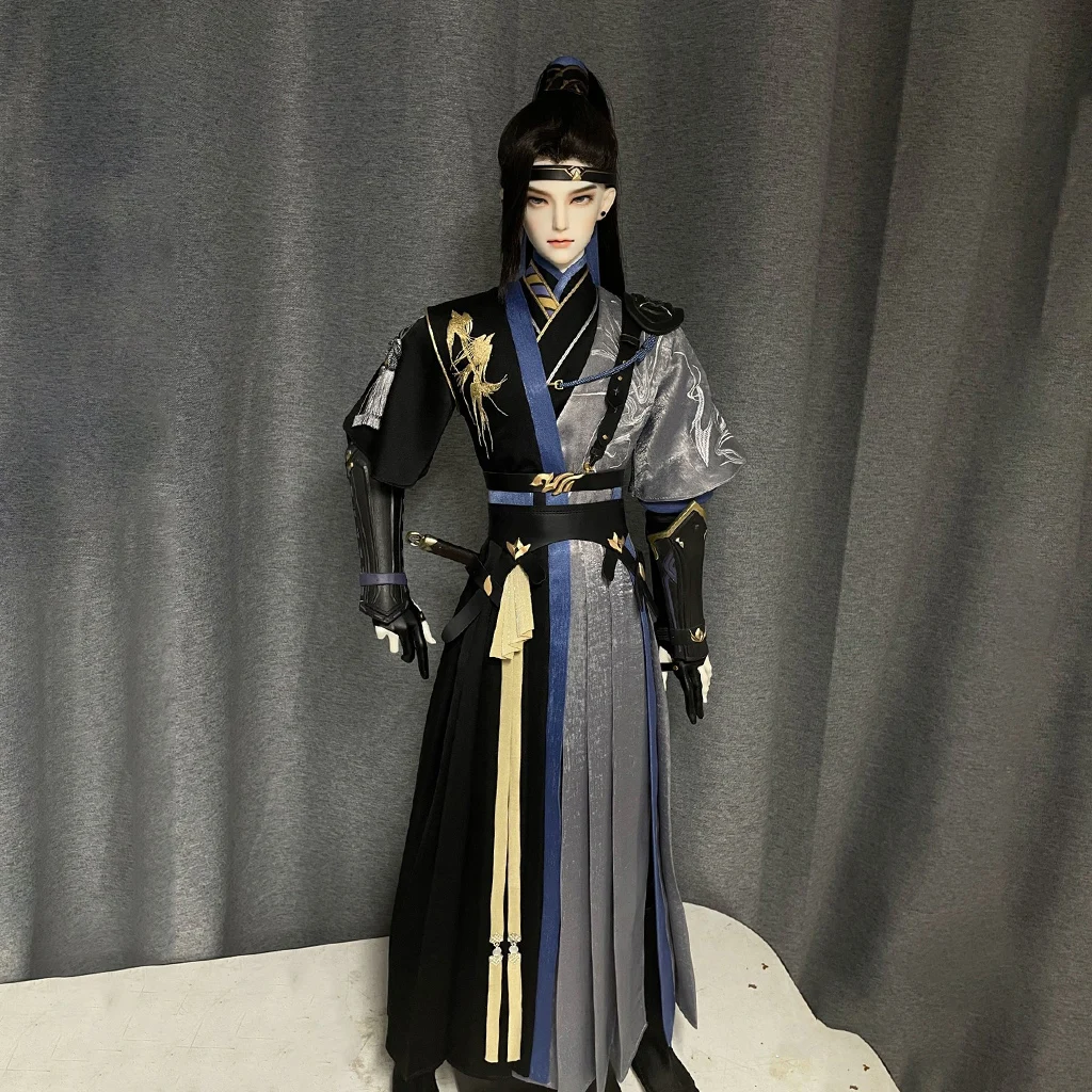 

1/4 1/3 Ancient Costume BJD Clothes Chinese Hanfu Robe Samurai Outfit For BJD/SD POPO68 SSDF ID75 Uncle Doll Accessories C2056