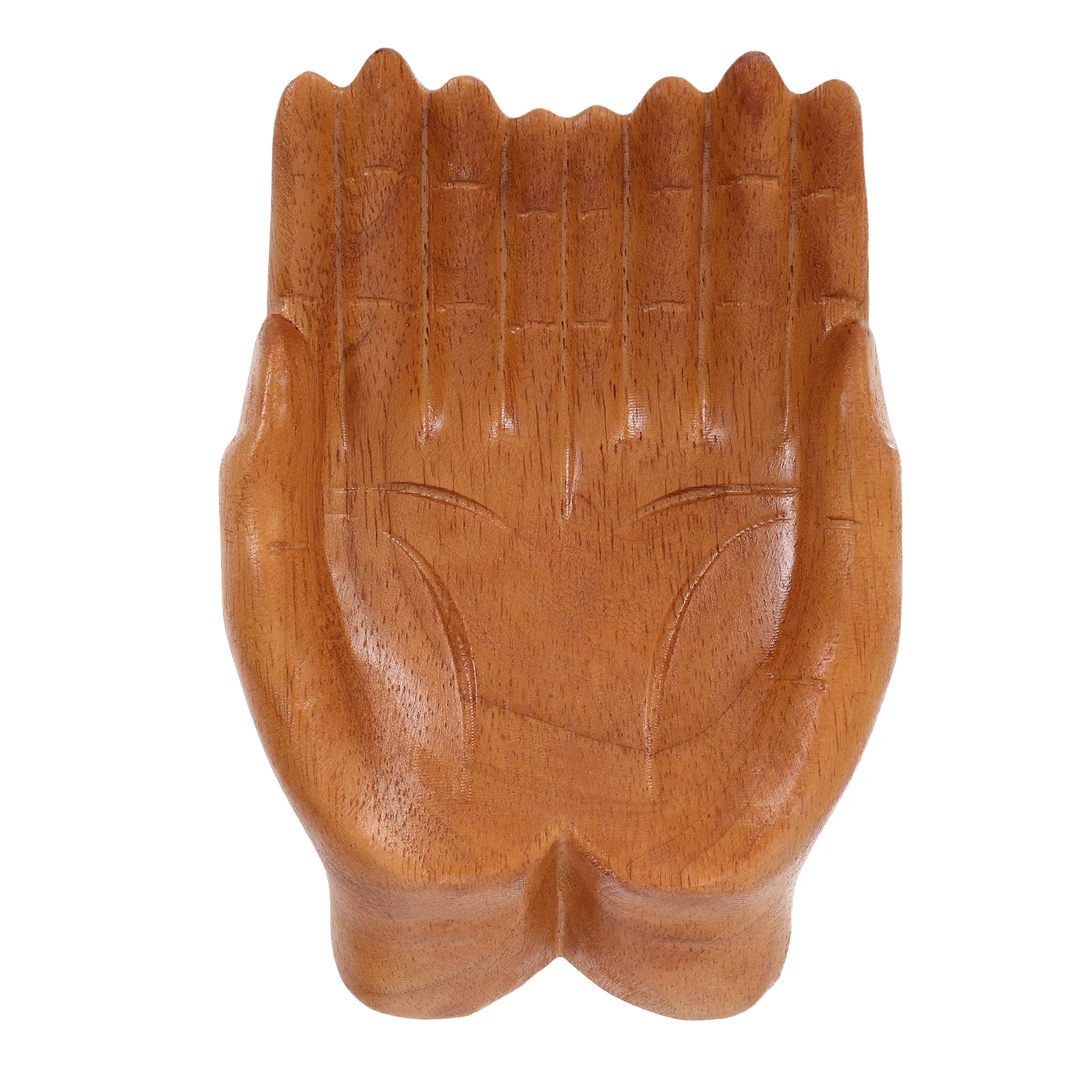 

Hand Carved Wooden Decorative Bowl Unique Handcrafted Key Holder Snack Tray Elegant Home Entryway Table Artistic Living Room