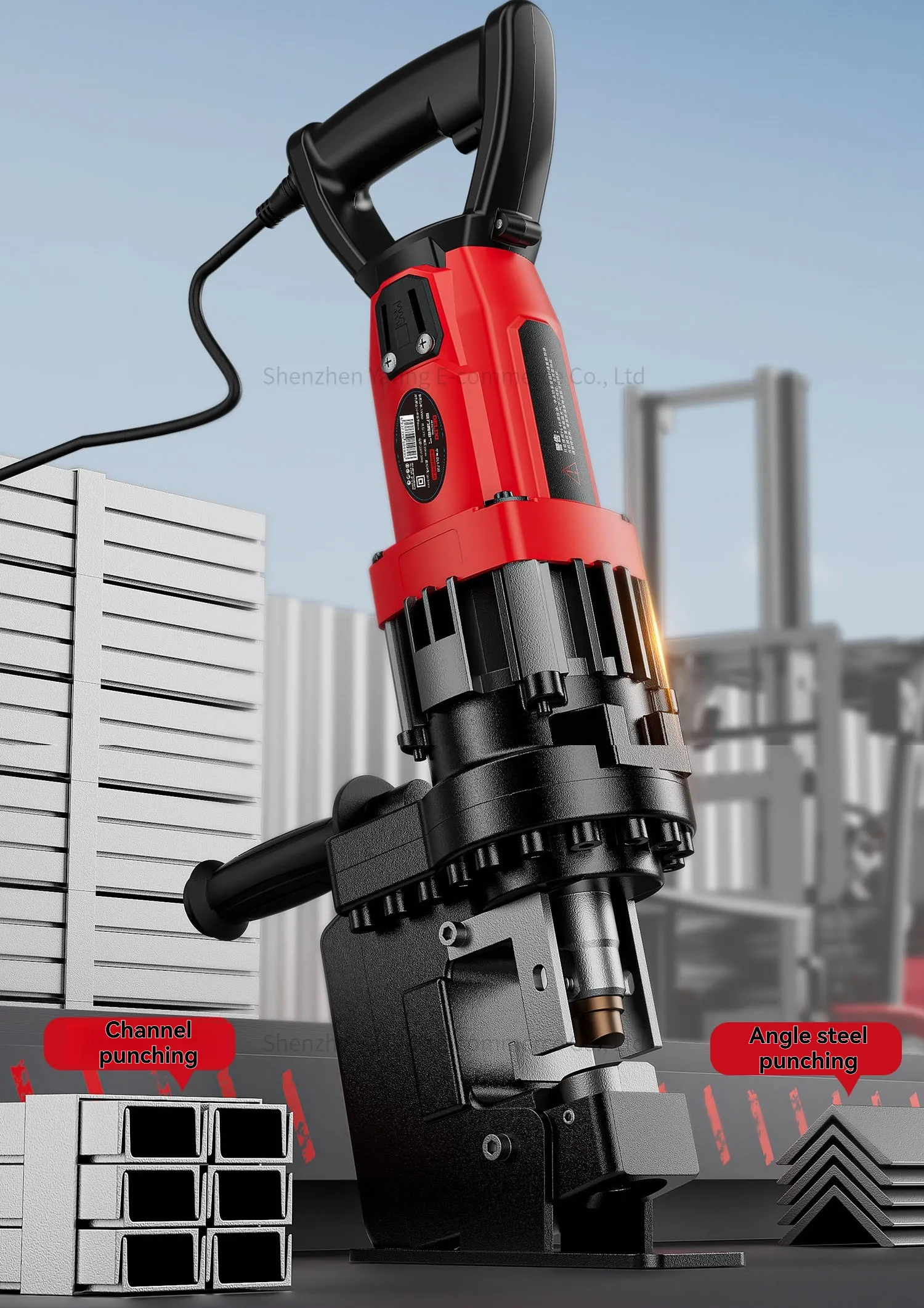 

Портативная новая электрическая гидравлическая штамповочная машина P20, угловая железная, угловая сталь, штамповочная машина для канальной стали