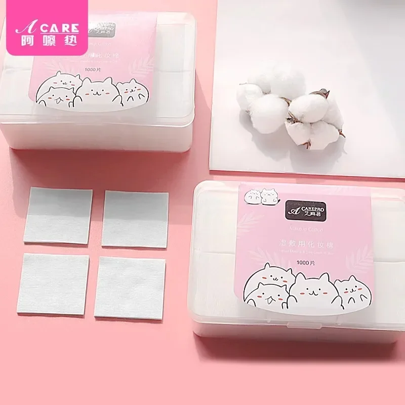 مستحضرات التجميل القطنية C1- سهلة الاستخدام، لوح قطني مزيل المكياج للنساء، تونر، ضغط رطب رفيع، يمكن تمديده للوجه، ليس من السهل #4