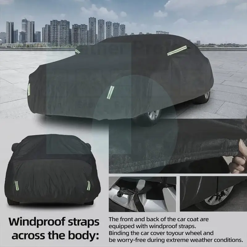 للحماية الخارجية ومقاومة للماء كاملة لمقعد إيبيزا 6L 6J 6F KJ ظلة وغبار خارجي ملحقات السيارة أغطية السيارات #3