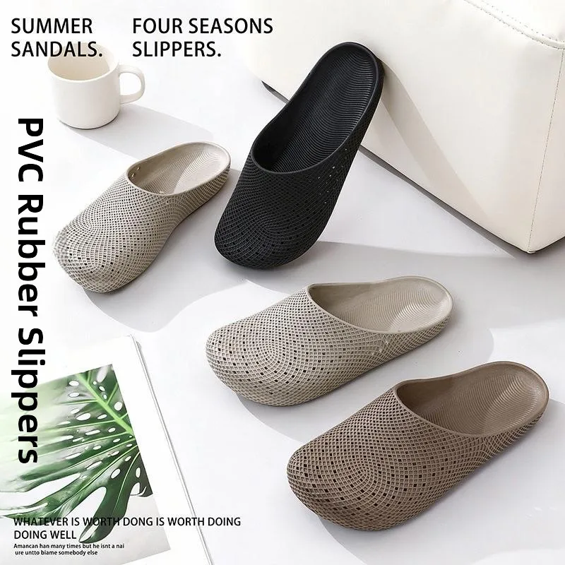 Men's Chef Shoes Summer Outdoor Wear Anti-Slip Wear-Resistant Kitchen Casual Breathable Slip-On Shoes with Head Protection