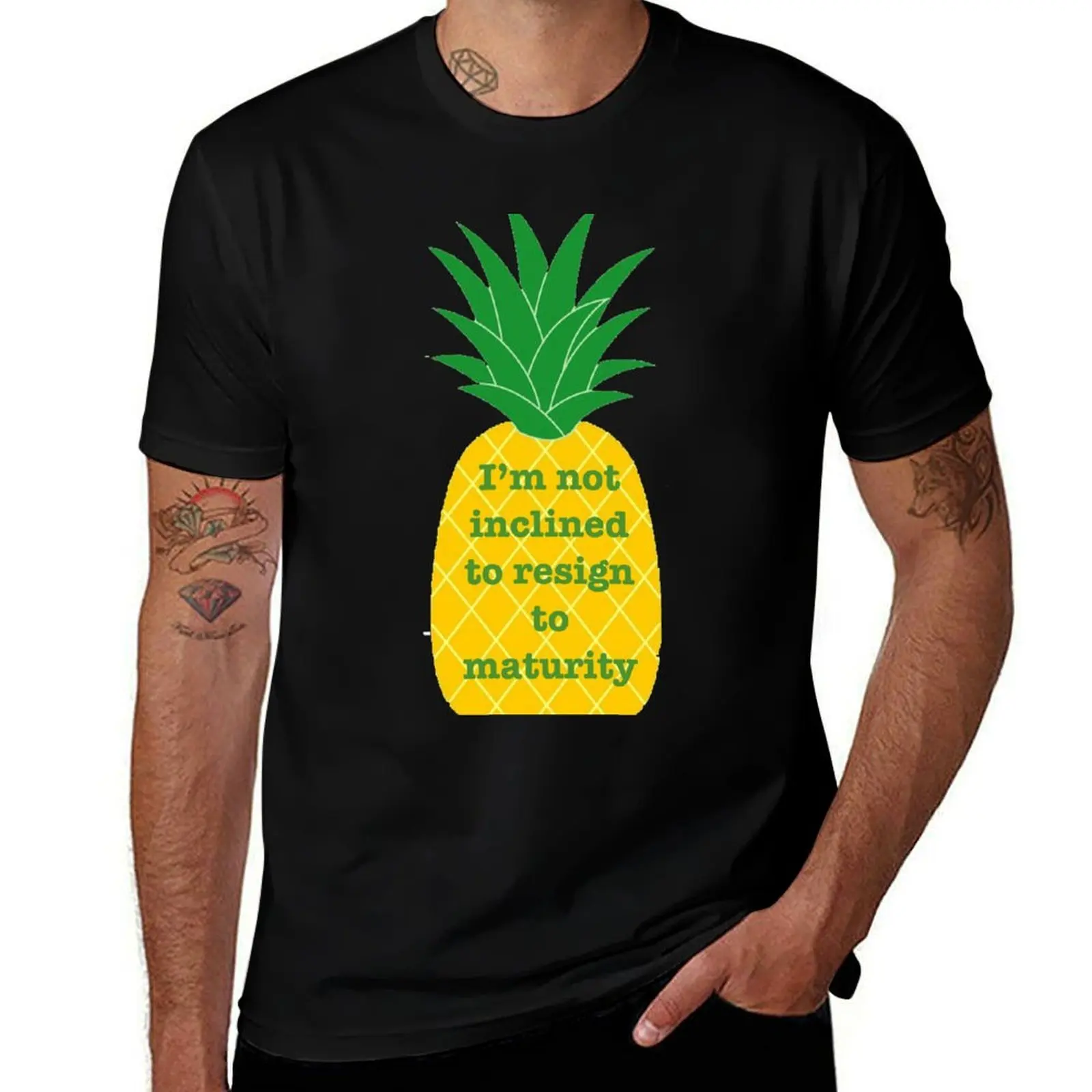 I'm not inclined to resign to maturity T-Shirt Casual All Match Short Sleeve T-Shirt