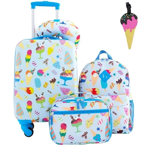 

Travelers Club 5 Piece Kids' Luggage Set, Ice Cream