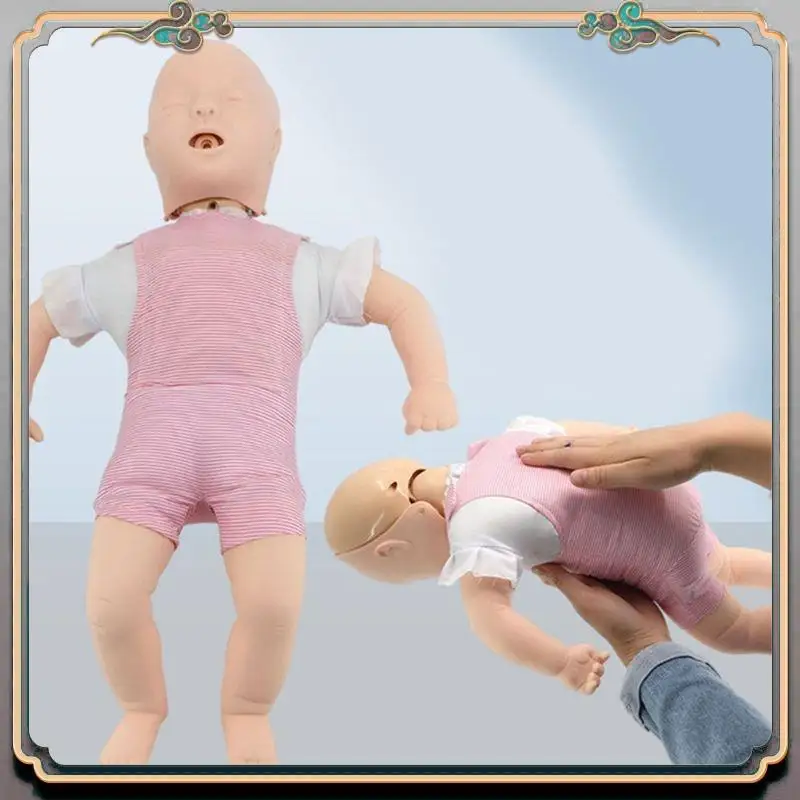 A46M-Baby Prevenção de asfixia e simulador de CPRs Conjunto de manequim de treinamento de bloqueio de vias aéreas infantil para fornecedores de carrinhos infantis
