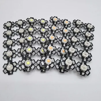 10Pcs 1W 3วัตต์อบอุ่นสีขาว/สีขาว/สีขาวธรรมชาติ/สีแดง/สีเขียว/Blue/Royal Blue IR LED 20มม.Pcb