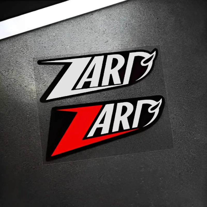 

2Pcs Exhaust Brand Logo Reflective Sticker Waterproof Motorcycle Car Body Modification Decal Used for Windshield Bumper Mudguard