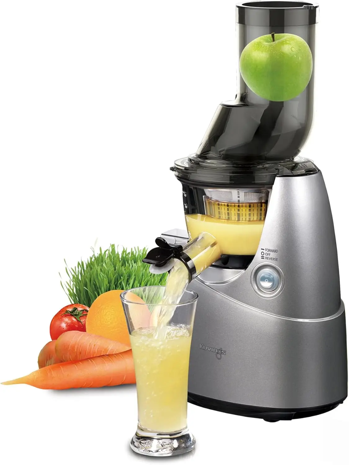 Slow Juicer B6000S - Higher Nutrients and Vitamins, BPA-Free Components, Easy to Clean, Ultra Efficient 240W, 60RPMs, Includes B