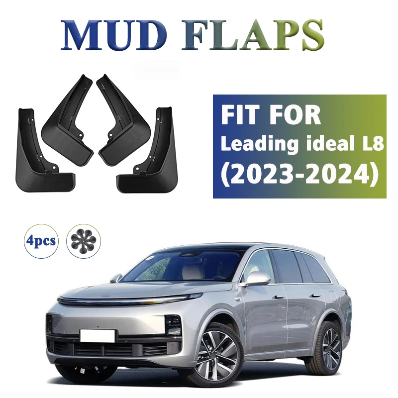 

2023 2024 FOR Leding Ideal L8 Mudflaps Mudguard Fender Mud Flap Guard Splash Mudguard Car Acceessories Front Rear 4pcs