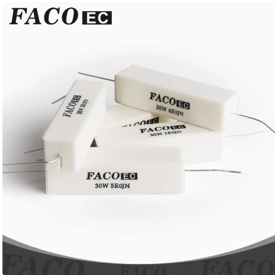 4pcs/lot FACOec 30W cement resistance horizontal axial frequency divider component free shipping