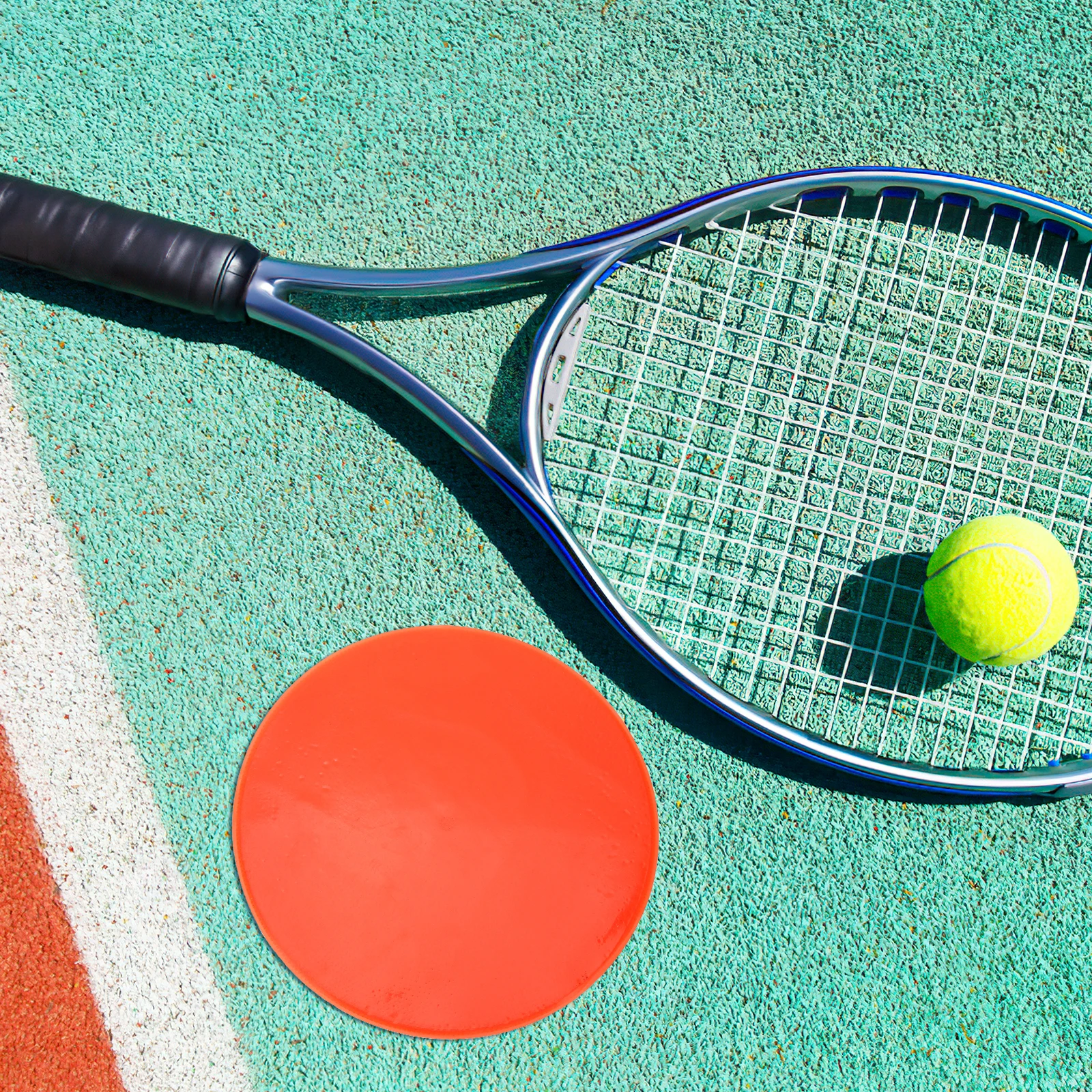 

1Set Sports Floor Spot Markers Rip-Resistant Non-Slip Training Pads Perfect for Football Basketball Tennis Soccer Soccer