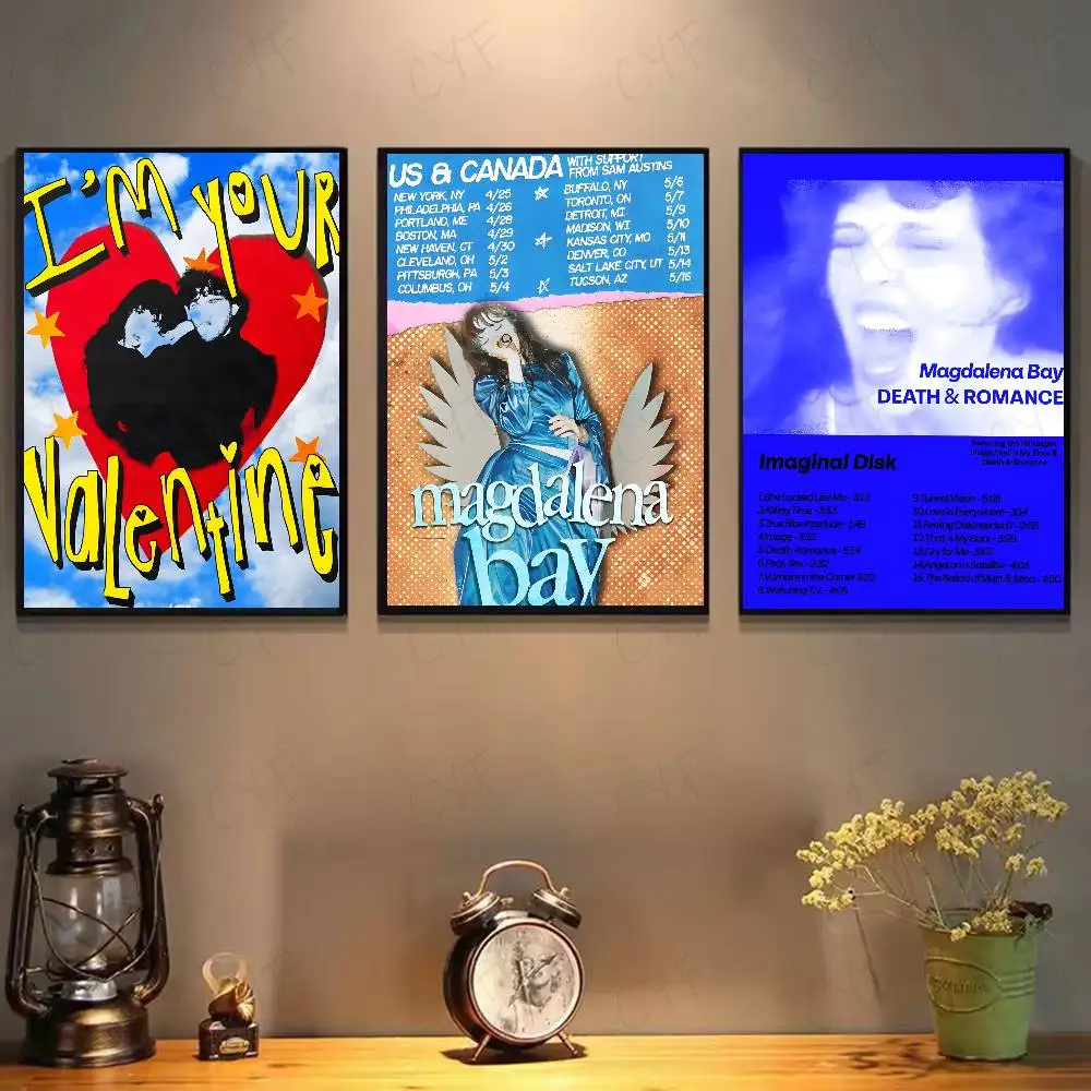 ملصق قرص تخيلي رائع من M-Magdalena B-Bay جدار لاصق مقاوم للماء لغرفة المعيشة المنزلية وغرفة النوم والديكور الجمالي #2