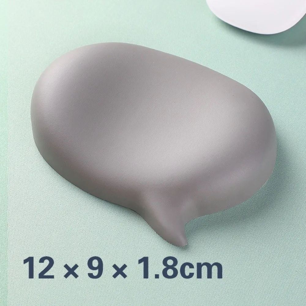 Ergonomics Silicone Mouse Pad Non-Slip 3D Cute Keyboard Hand Rest Soft Touch Solid Color Mousepad Cushion Mat Laptop Use