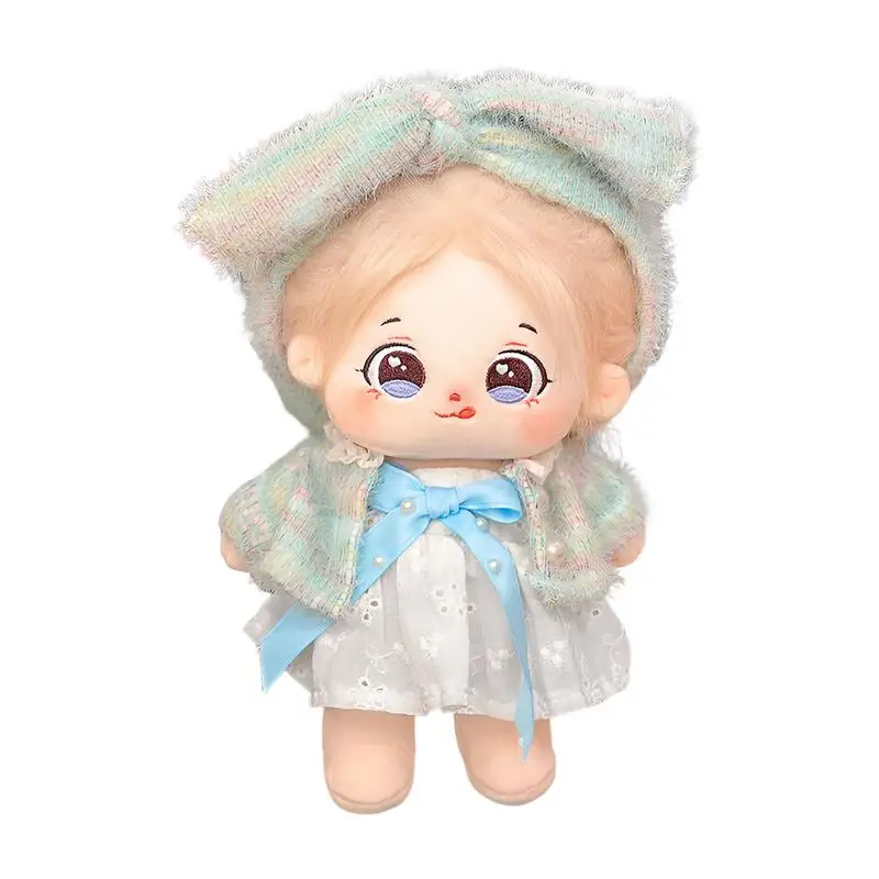 

Cotton Doll Dress Up Toy, Clothes Included Cute Soft Anime Plushies With Skeleton Adorable Cartoon Girl Plush Toy for Girls