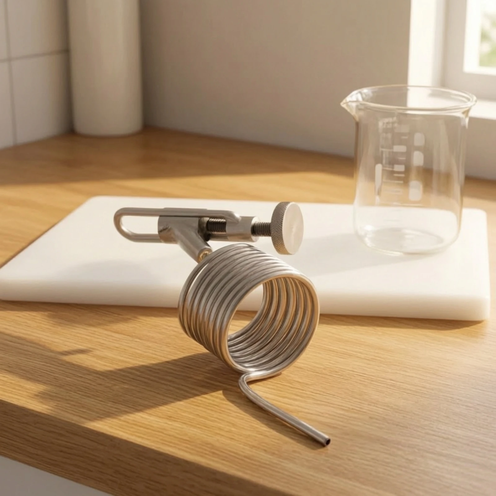 Sampling Coil with Clamp Adjustable Sampling Coil Brewing Accessory High Strength Hardware Long Service Life for Brewers