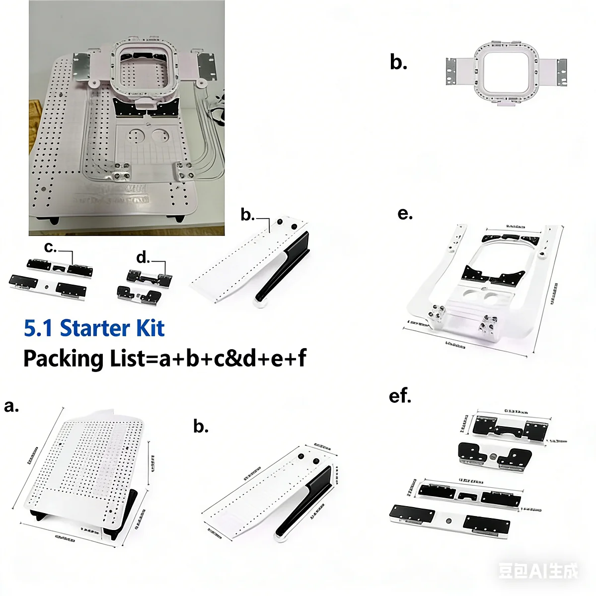 

Hooping Station Kit with 5.1x5.1inch Magnetic Hoop Master For Brother Tajima Ricoma etc Embroidery Machines Mighty Hoops maste