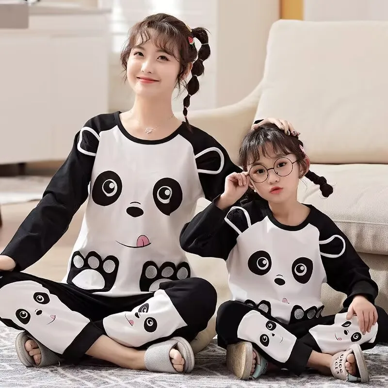 Family Christmas Pajamas Set Matching Mother and Daughter Clothes Mom and me Pajamas women girl Long Sleeve pyjamas