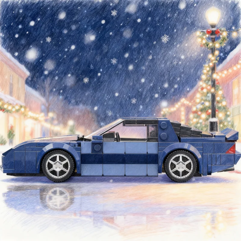 

384pcs MOC Chevroleteed Camarosn Third Generation City Champions Model Building Blocks DIY Creative Gift Display Decor Premium