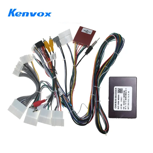 Kenvox Android Radio de coche Canbus Box decodificador para Mazda 2 3 CX-3 CX-5 Atenza adaptador de arnés de cableado de 16 pines enchufe de Cable de alimentación