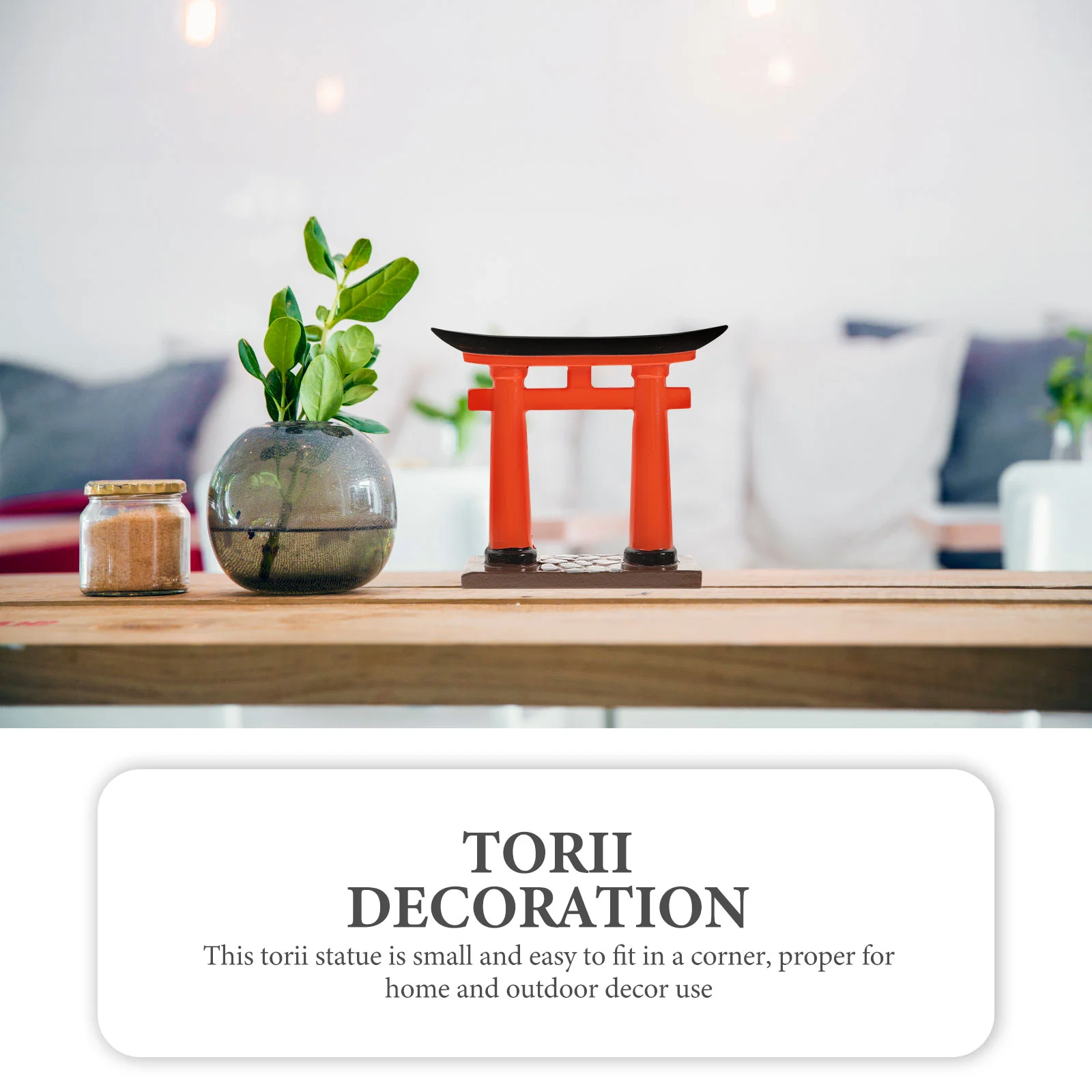 Japanese Torii Gate Culture Decoration Aquarium Ornaments Fish Tank The Bird Table Mini Landscape Prop Resin Statue Bonsai