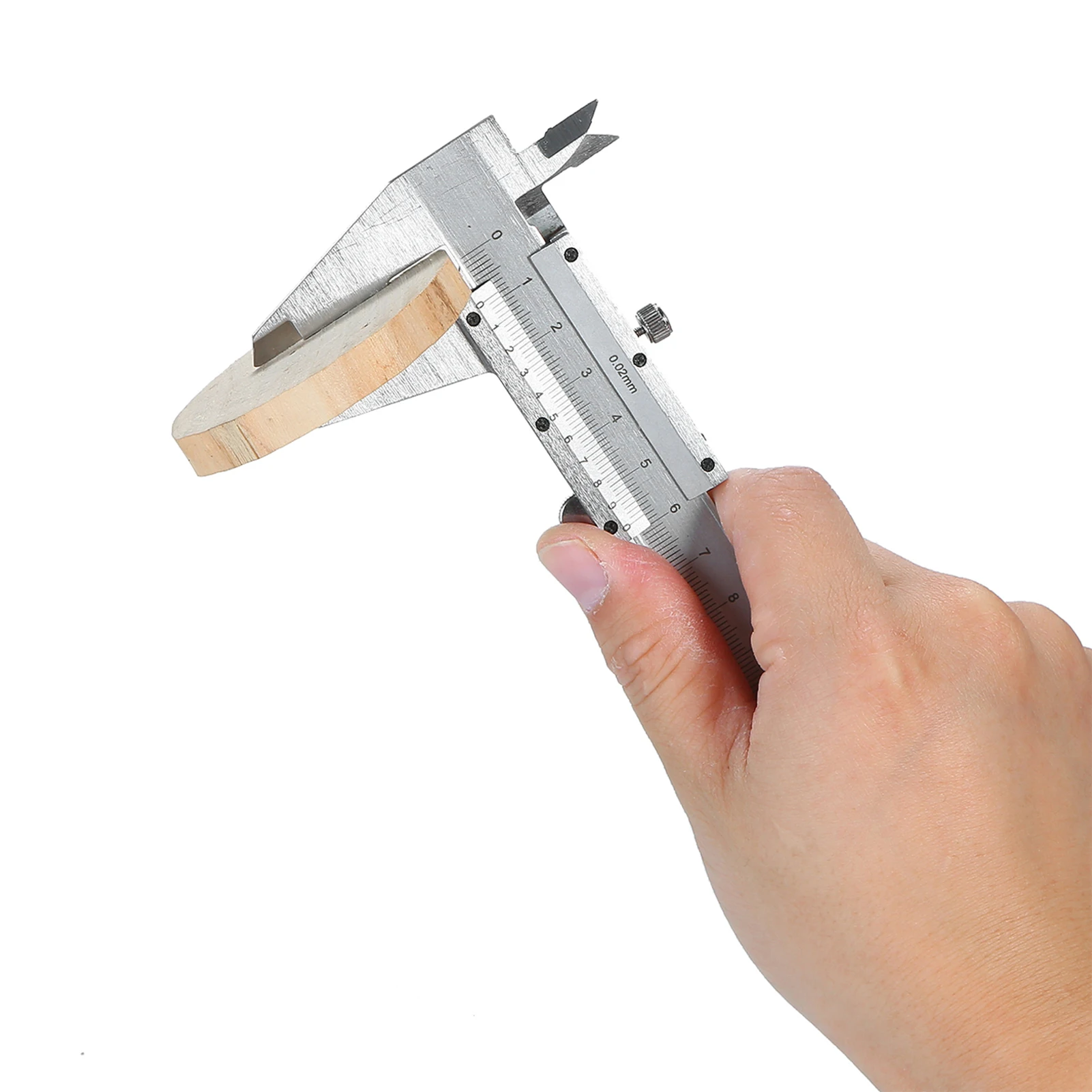 Calibrador Vernier profesional de acero inoxidable, herramienta de medición de 0-150mm, Micrómetro de paso de profundidad interior y exterior