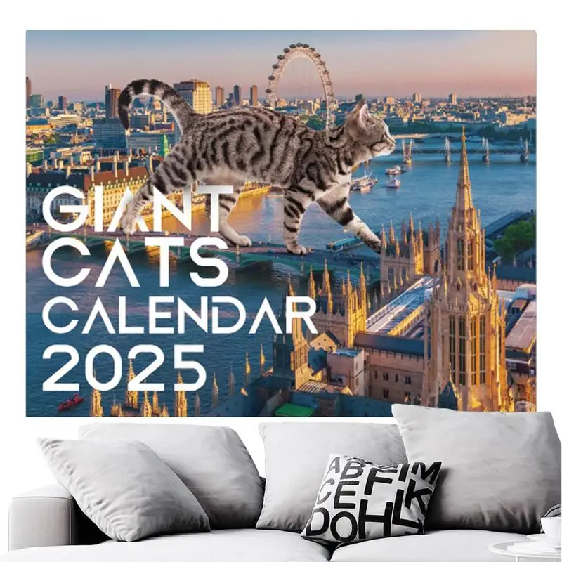 

Fun Cats Wall Calendar 2025 Interesting Big Cats Earth Iconic Buildings Wall Calendar 12 Month Hangings Cats Rule The Earth