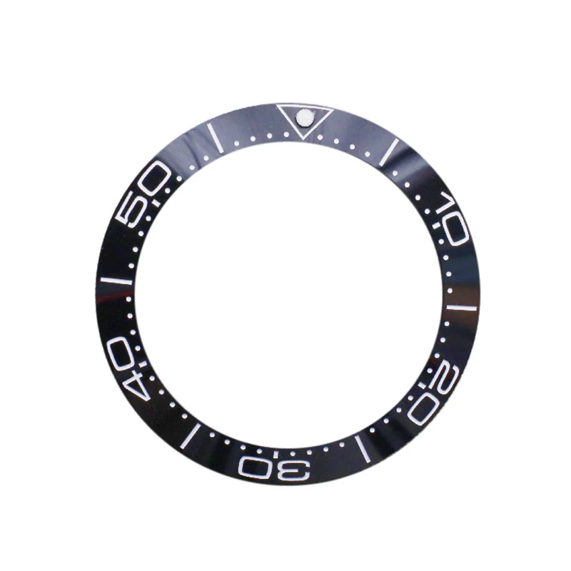 40MM Black Digital Ceramic Bezel Insert Fit For Omega Seamaster 300m Diver Bezel Ring Replacement