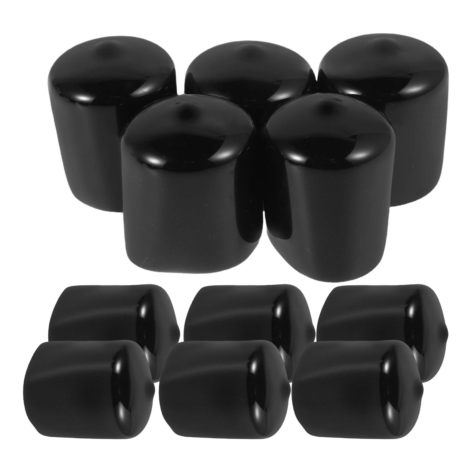 12pcs Plug Caps Flexible Thread Protector Screw PVC Anti Cut Protection End Cap Plugs Pvc Cap Anti Hardware