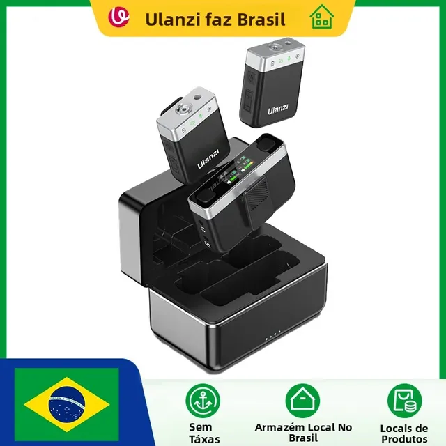 Ulanzi AM18 U-Mic Microfone de lapela sem fio