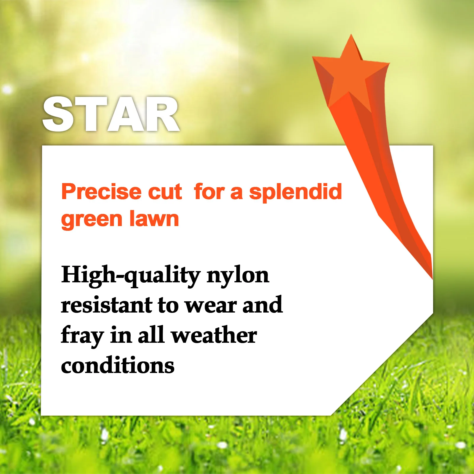 2.7mmx100m Brush Cutter Sharp Rope Grass Mower Pentagram Nylon Mowing Trimmer Line Trimmer Head String Grass Trimmer Roll Line