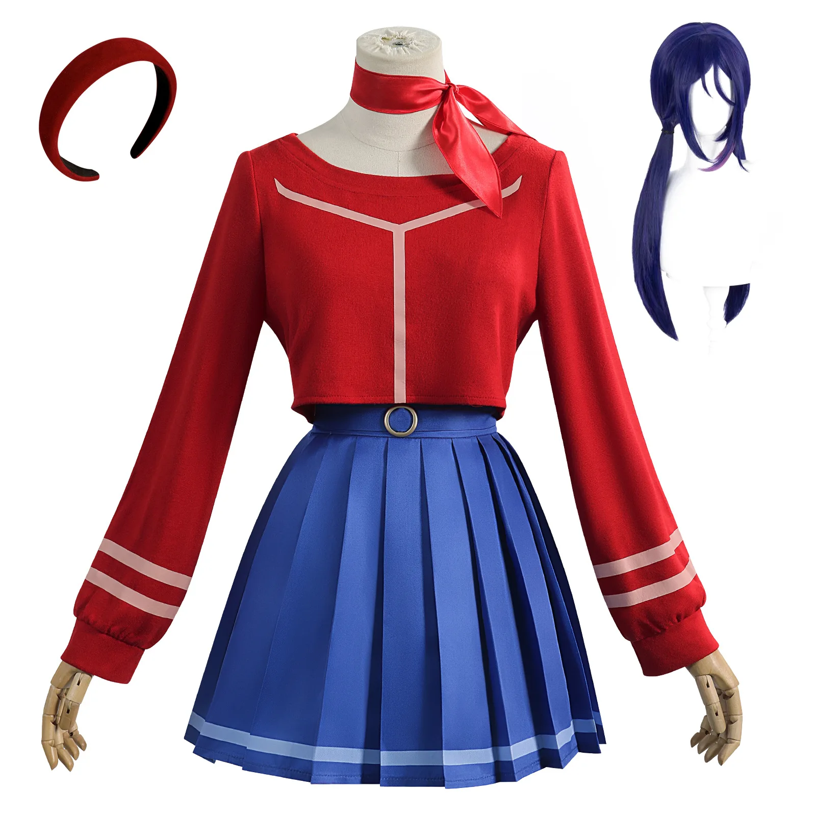 لعبة MiSide مجنون ميتا تأثيري حلي هالوين زاحف ميتا المرأة Yandere الزي لعب الأدوار ملابس الحفلات #4