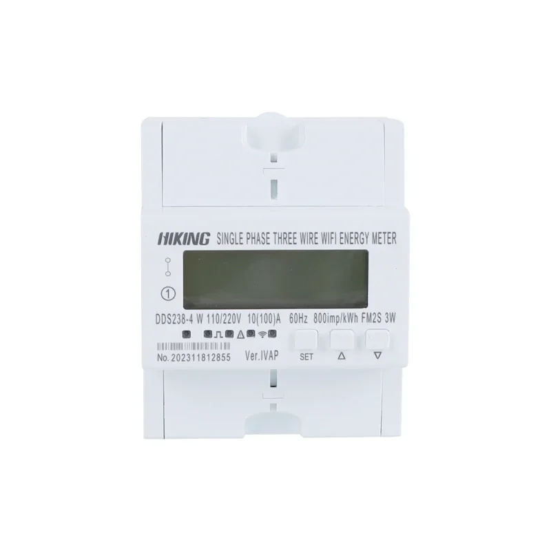 2026 FM2S WIFI TUYA APP Smart Energy Meter Single Phase Three kWh Meter L1/L2 Input Single Phase Electric Meter