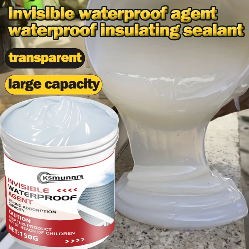 Super Invisible Transparent Waterproof Sealant, Nano Leak-Proof Coating, Crystal Clear Sealing Glue -Once solution the recur
