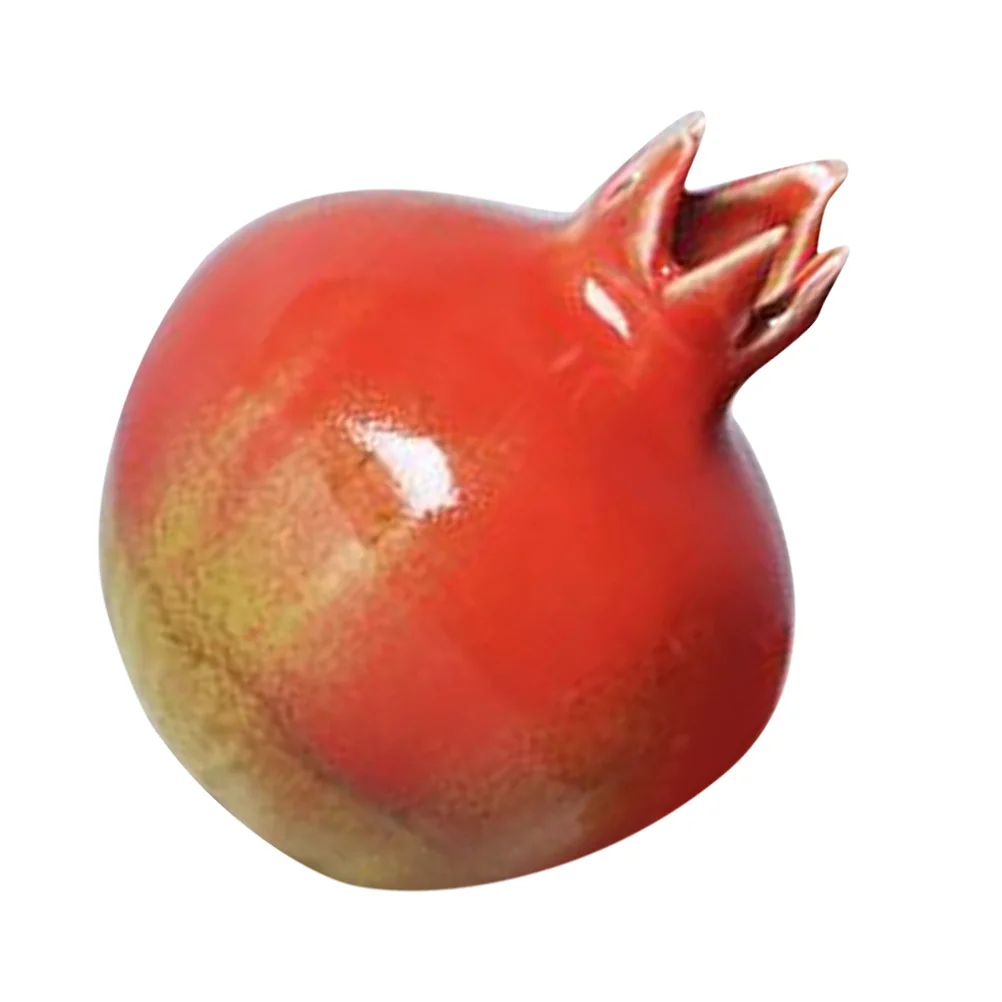 

Tabletop Flower Vase Vases Decorative Greenery for Home Ceramic Pomegranate Decoration Shaped