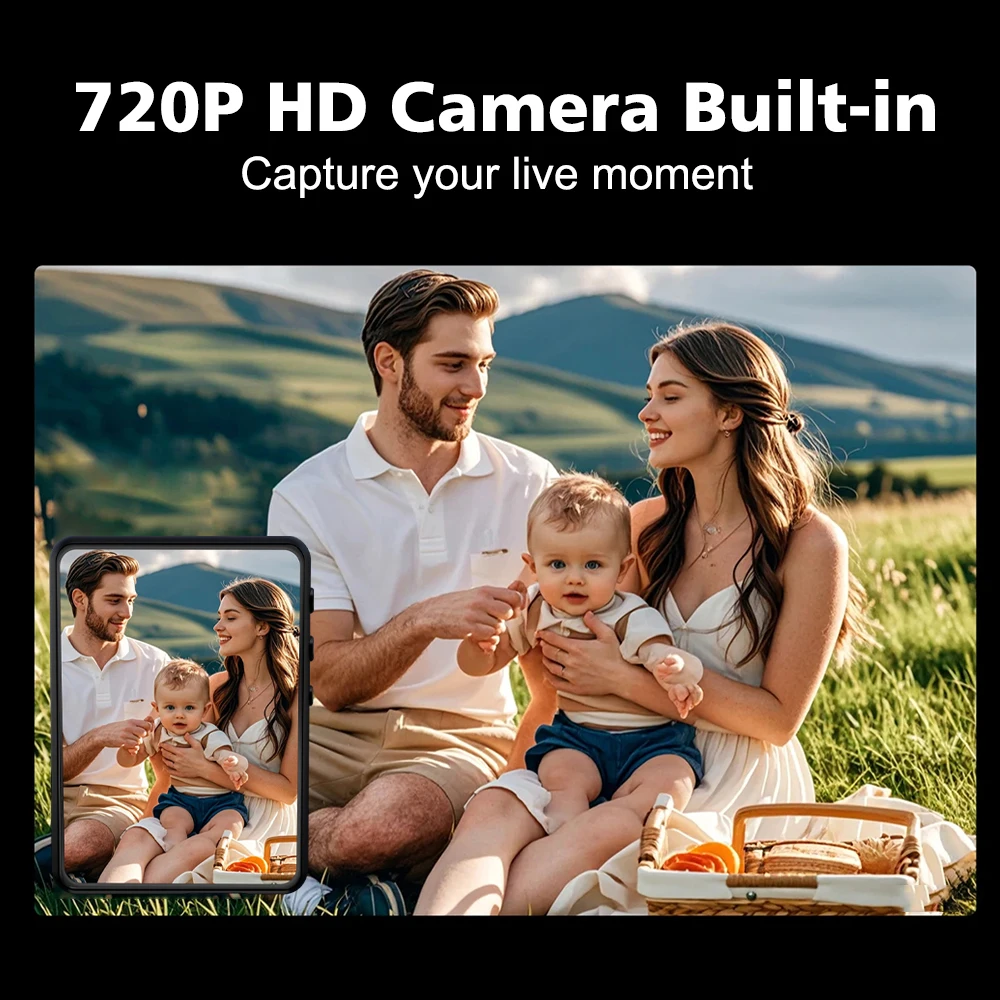 2.4 Inch Full Screen Touch MP4 Player BT5.4 Lossless Music Stereo Speaker HD HiFi Mini MP3 Walkman with Speaker recorder E-book