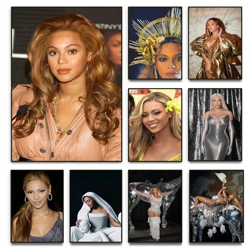 Beyonce Renaissance Music Singer Star Poster Portrait Pictures Canvas Painting Wall Art Aesthetic Club Bedroom Study Home Decor