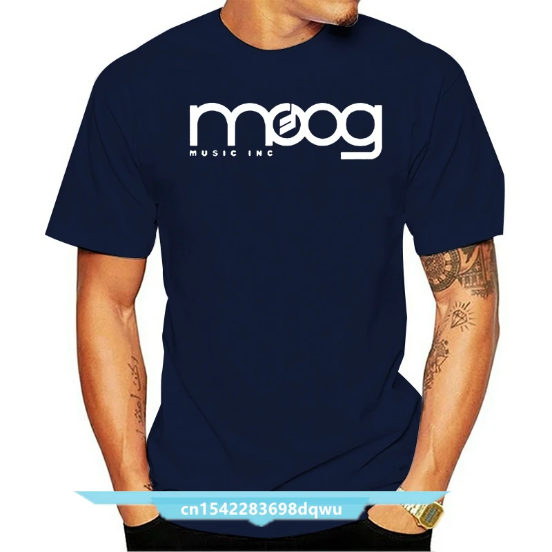 

Moog Synthesizer Music Logo Men's Black T-Shirt Size S M L XL 2XL 3XL O-Neck T Shirt Harajuku Tops Tees Chinese Style