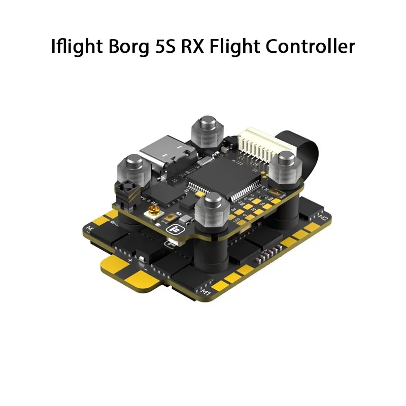VoltSIflight Borg 5S RX Flight Controller 60R 60RS 4-IN-1 ESC 3-8S FC Stack Built-In ELRS 2.4GHz Receiver For Racing Fpv Drone P