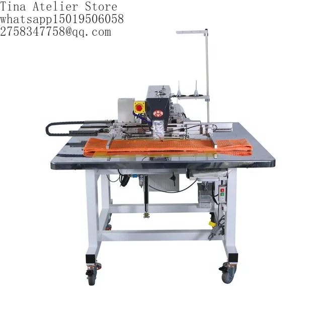 HUAMEI Industrial Heavy High Speed Computerized Loc=k Stitch Single Needl=e Sewing Machine Automatic Feed 600*400