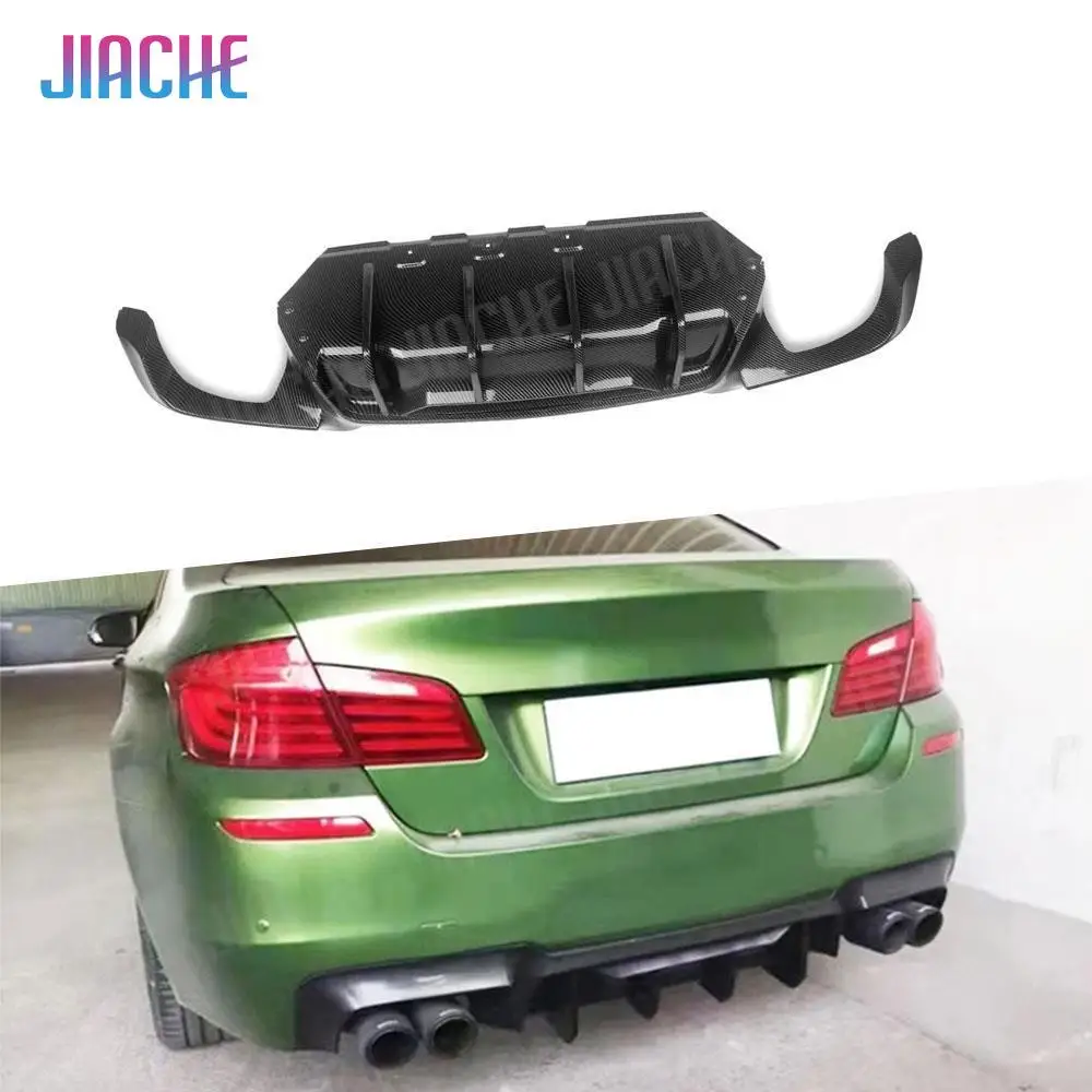 

Carbon Look Rear Bumper Lip Diffuser Splitters Spoiler For BMW 5 Series F10 M5 M Sport 2011-2016 Rear Bumper Diffuser