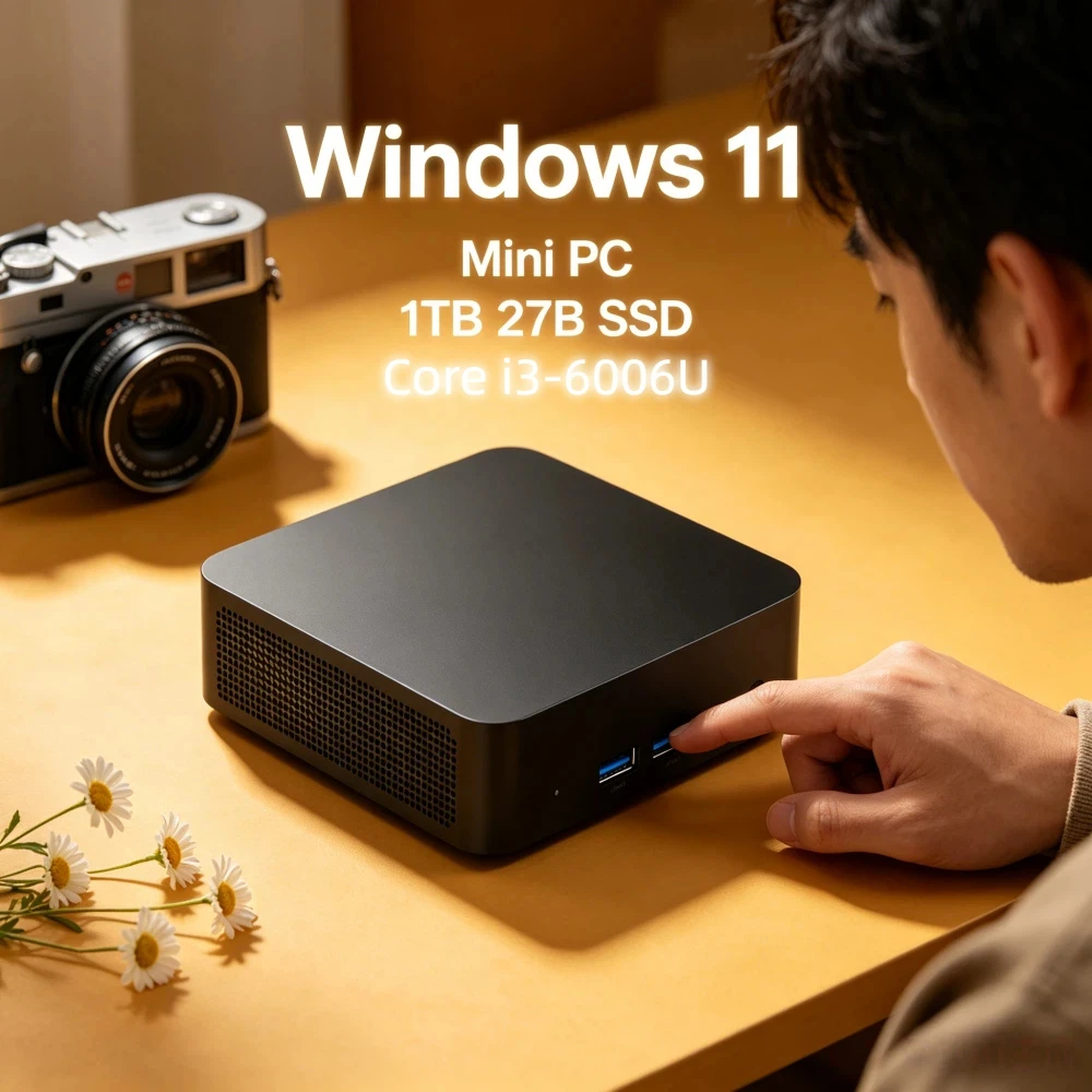

Select Core I3-6006U Windows 11 Pro Mini PC 32GB RAM 1TB/2TB SSD WiFi6 BT5.2 4K HD Office Gaming PC 3 Years Warranty