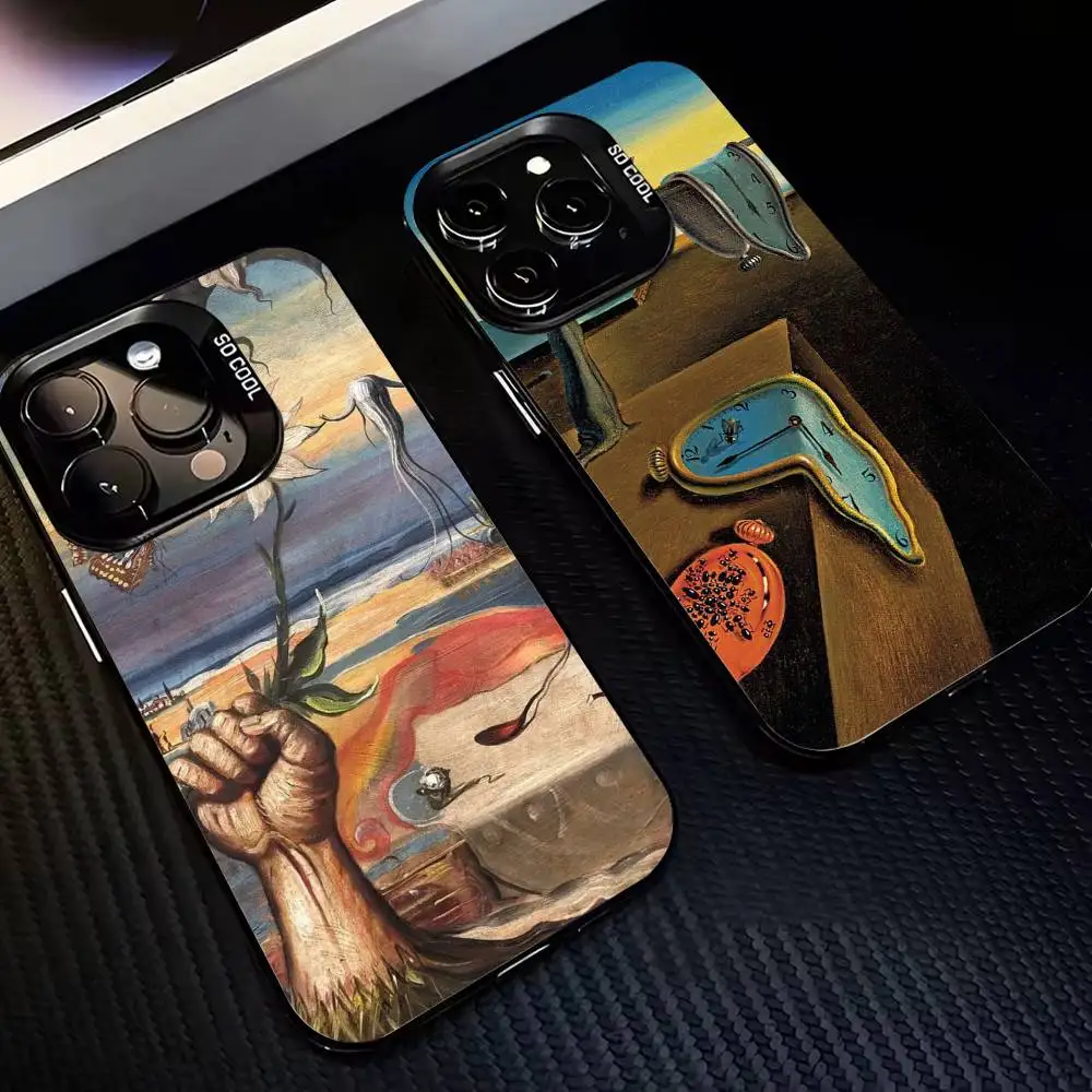 

salvador dali paintings Phone Case For iPhone17,16,15,14,13,12,Pro Max Black Colorful Phone case