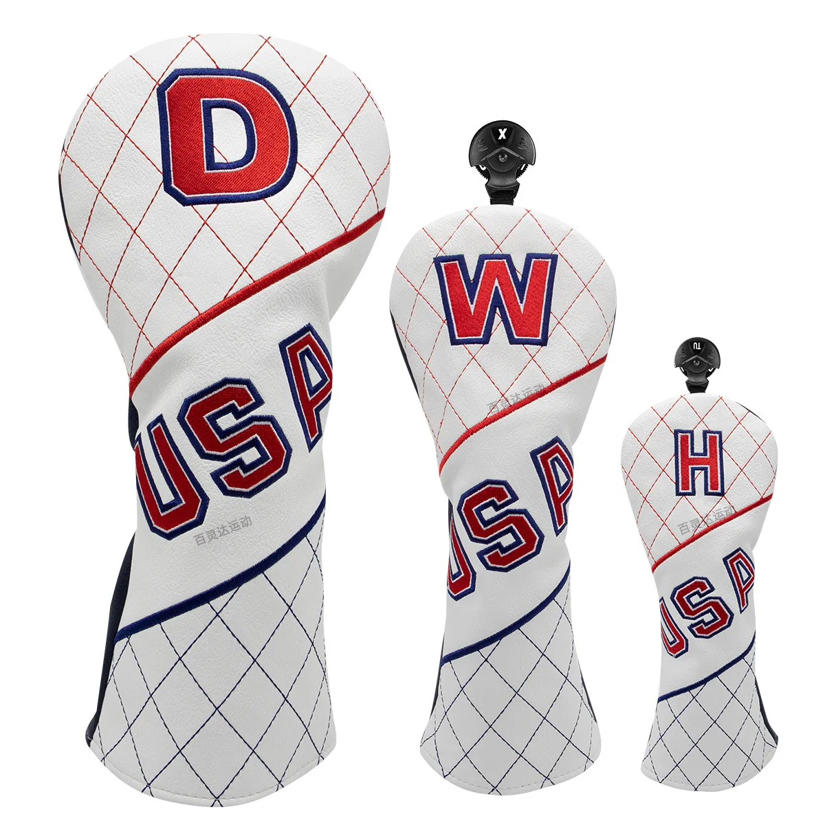 USA Made Golf Wooden Rod Cover PU Semicircle Right Angle Iron Push Rod Cover for Golf Training