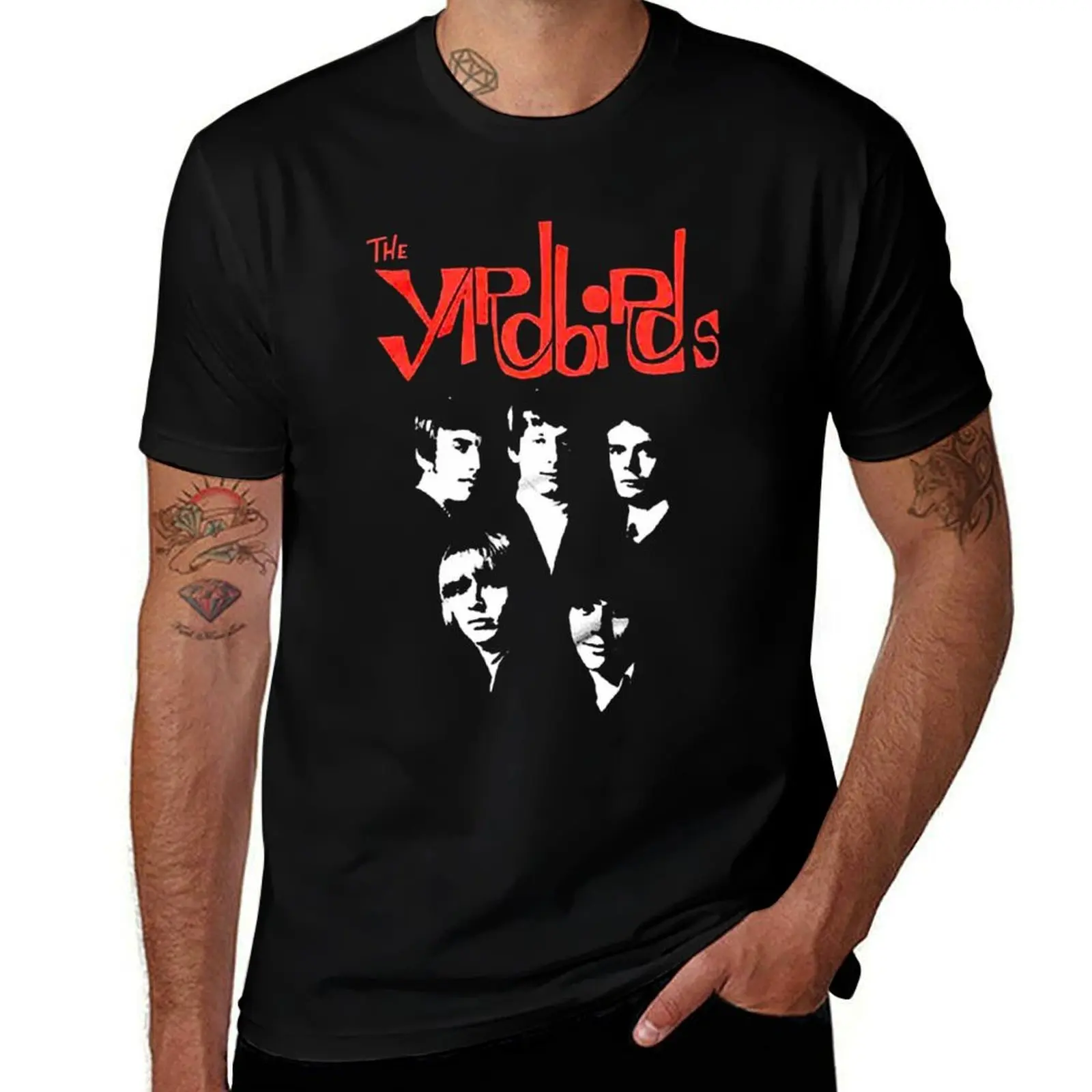 

Футболка Yardbirds, мужские хлопковые мужские футболки, мужская футболка