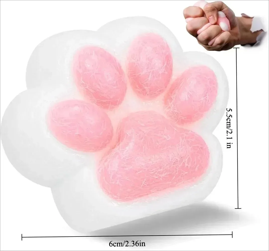 猫の爪を絞る感覚玩具、手作りの柔らかいシリコン粘着玩具、弾性圧力とリラクゼーション玩具、クリスマスギフト