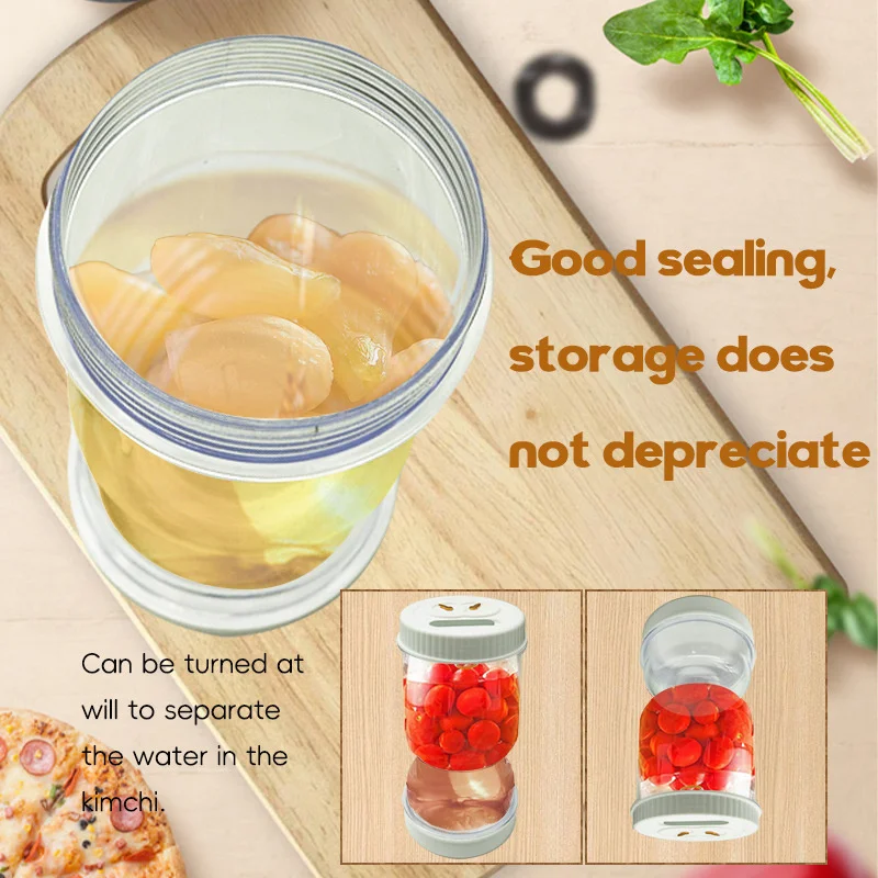 Bocal à Légumes avec Mathiation Sec et Humide, Type de Sablier 514 LED, Mathiation du Jus, Récipient Filtrant Alimentaire, Idéal pour Stocker 514 les