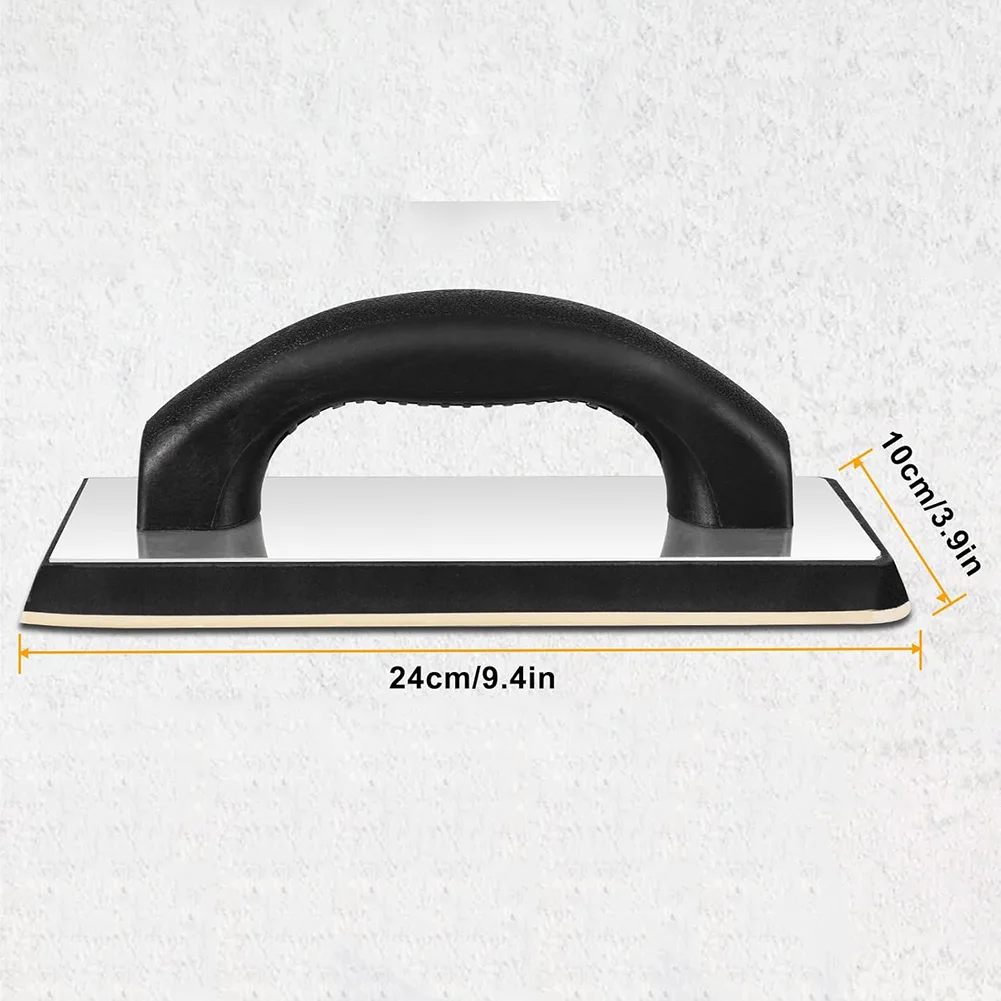 2pcs For Tile Grout Sealing Tools with Ergonomic Rubber Handle and Smooth Edge Safety Design 24x10cm Black Color
