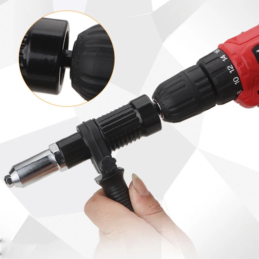 1Set Electric Rivet Shooter Adapter Quick Release Riveting Machine Joint Heavy Duty Metal Conversion Connector Easy Maintain