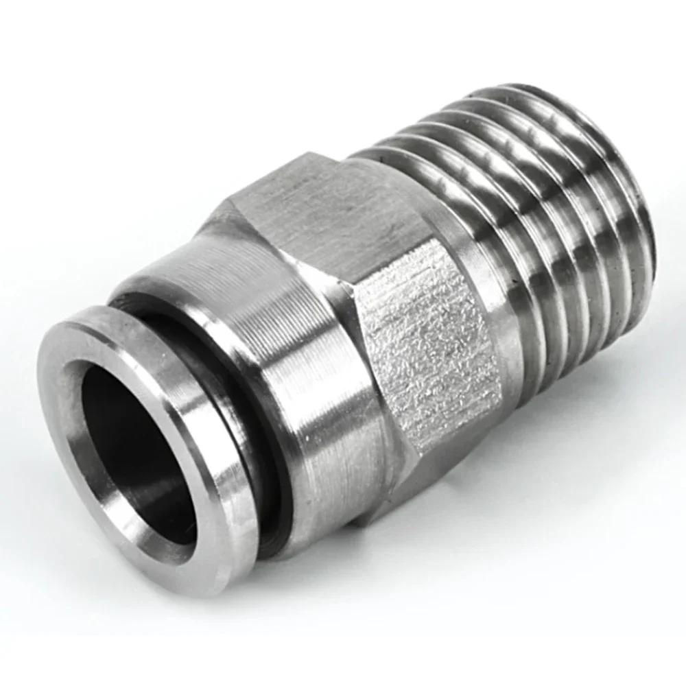 304 stainless steel metal PC pneumatic quick coupling 1/8 1/4 3/8 trachea hose connector air compressor fittings do not leak