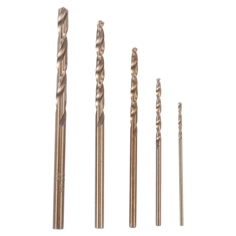 ABBN-150Pcs Drillforce Tools M35 코발트 드릴 비트 세트, Hss-Co 드릴 세트 1-3Mm, 경화 강철, 주철 드릴링용